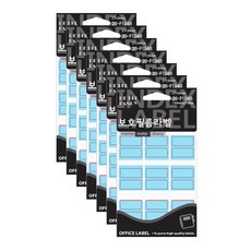 Petit Fancy 保護性薄膜標籤站點20-F104, 紅色的, 7個