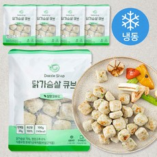 다즐샵 닭가슴살 큐브 청양고추맛 (냉동), 100g, 1개입, 5개