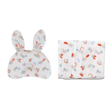 ggoom duboo 兔子枕頭+紗毯組, 熊熊遊樂場款