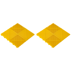 圓拳 陽台花盆墊 黃色, 2個