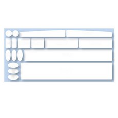 HEXIS PPF 腳踏車保護膜 貼紙型, 1個, 透明色