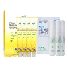 애터미 그린 프로폴리스 스프레이 30ml x 3p + 치약 50g x 4p, 1세트