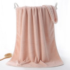 소니오 소프트 데일리 바스 비치타월 35 x 75 cm, 01 라이트핑크, 1개