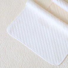 AiRabbit 嬰幼兒用防滑純棉防水墊, 白色, 1個