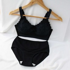 WBB 碎花大尺碼純棉哺乳內衣+內褲 WBI979