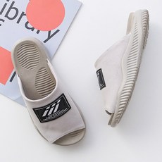 Melting Nine 女用雲朵般舒適感YH氣墊防寒拖鞋1號, 灰色, 240