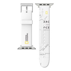 NATIONAL GEOGRAPHIC 國家地理 Smart 矽膠錶帶, 白色, 1個