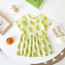 STARDOOR 女童透氣清爽水果連身裙