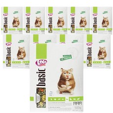 로로펫 베이직 햄스터 사료 71100, 500g, 10개