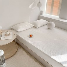 簡約棉質床罩絎縫床單