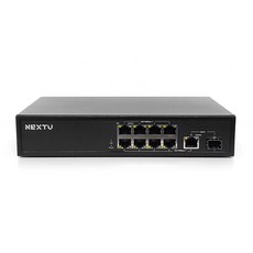 NEXTU 8埠 POE+ 120W 1SFP 1TP 輕量級管理網頁智慧型交換器, NEXT-POE3210GF-SFP