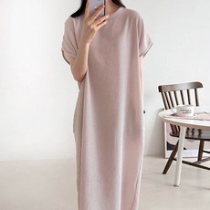 보리맘 한들 ST 오버핏 임부복 롱 원피스 R987