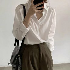 POPLAR NC 女款素色長袖襯衫