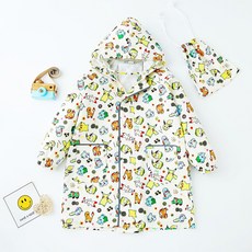 愛北鼻 親子同款加厚防水雨衣,皮卡丘-加厚款,2XL碼-建議130-140cm,1入, Character Design
