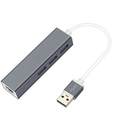 노트북 랜선 연결 3허브카드 기가 USB3.0 메탈 CW-USBLANHUB01, 1개