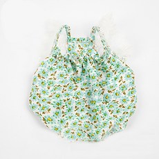 Market A 蕾絲小蒼蘭狗狗洋裝, 綠色