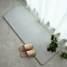 마켓플랜 양면 볼륨 주방매트, 어반그레이 + 그레이헤링본, 1개