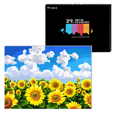 TUCO.B DIY數字油畫 橫式 40 x 50 cm 套組, 清朗的向日葵 GX32422, 1個