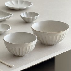 니코트 라플레르 1인 식기 세트, 밥공기 + 국그릇, 1세트