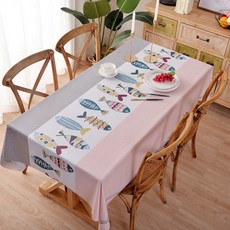 Market A 北歐風格幾何咖啡桌巾, TYPE 4, 137 x 60 cm