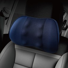 CARSSOK 柔軟壓花車用記憶棉頸枕, 海軍藍, 1個