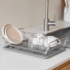 MUDITA Ribbon J 304不鏽鋼直立式碗盤瀝水架, 1個, 單一顏色, 1層