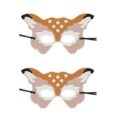 Market Sensation 家居派對裝飾毛氈面具, 3型, 2個