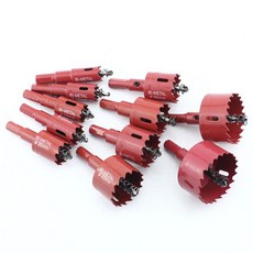 木工鑽孔器 紅色 11件組 16-53, 1套