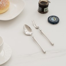 Oslo Living Luna 亮面銀色餐具, 1套, 茶匙 + 茶叉