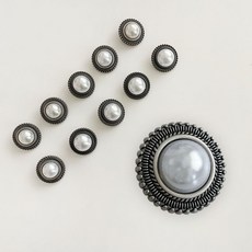 裝飾鈕扣 黑色裝飾1號 25mm, 10個, 混合色