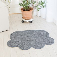 모넬로 러그냥 고양이 스크래쳐 카페트 매트 발바닥형 GO23017, 그레이, 1개