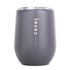 incoc 不鏽鋼紅酒保溫杯, 復古灰, 340ml, 1個