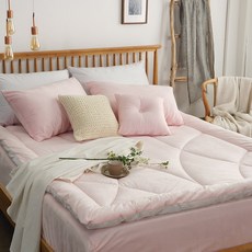 Clity Room 極細纖維拿鐵色保暖墊, 寶寶粉