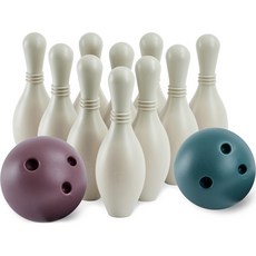 Edu-play 榛果優質保齡球遊戲組, 1組, Hazel Beige(保齡球)+Fram Red(球)+Forest(球)