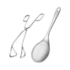 WAGENSTEIGER 不鏽鋼剪刀型夾 + 濾網勺, 單一顏色, 1套