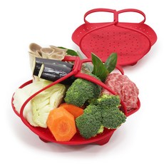 白令矽膠多功能多功能蒸鍋套裝 2, 大號（24cm），中號（20cm）, 1組