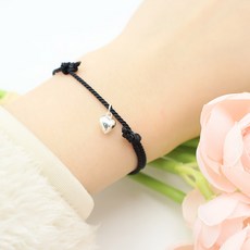 비단길 여성용 멜비유 실버하트 팔찌