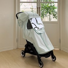 wowbaby 嬰幼兒用 Bugaboo Butterfly 專用防風四季推車罩, 1個, 清新薄荷