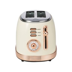BENSONIC 復古定制 2 燃燒器烤麵包機, BT-T03（象牙色）