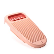 防滑洗衣板含肥皂盒 L號, 粉色的, 1個