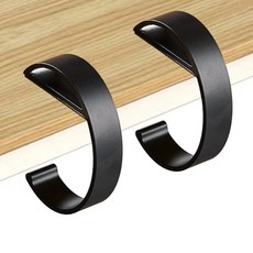 네스팅홈 간편 거치 휴대 가방걸이 e자형, 블랙, 2개