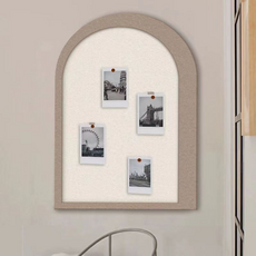 恩熙魔法 室內裝飾毛氈板 免鑽孔壁貼, 米色 + 卡其色