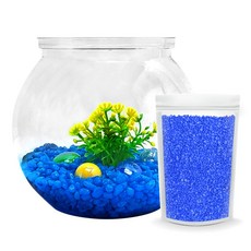 Aquatera 迷你緊湊型魚缸 CH-C101+ 彩石 250g 套組, 藍色（彩石）