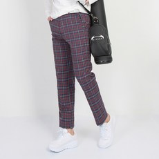 MINEFLOW 男款LI刺繡格紋高爾夫褲