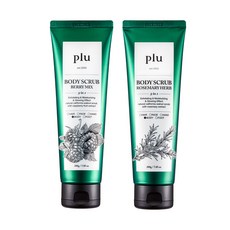 plu 經典身體磨砂膏 綜合莓果 200g + 迷迭香草本 200g 套組, 1個