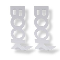 Gomji L型書擋 2入, 白色B