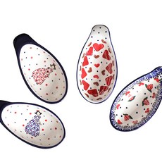 PRACA 帶把手醬料碗4入組, 紅心+草莓+藍裙公主+紅裙公主, 1組