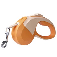 코믈리 강아지 꼬임방지 자동 리드줄, LED없음, 오렌지, 1개