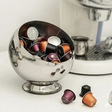 High&Dry 304不鏽鋼大容量膠囊咖啡收納盒擺件 ab 919301, 銀色