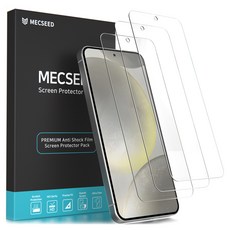 MECSEED 6DNF 全覆蓋自動修復混合玻璃硬塗層鋼化手機螢幕保護貼 3片組 (適用 Galaxy S25), 3入